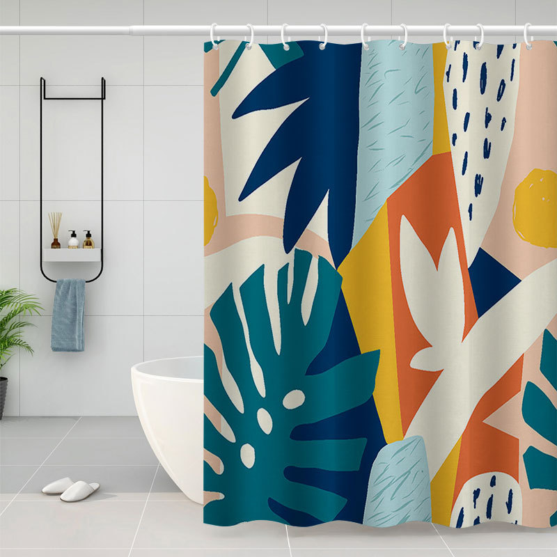 YL-37810 Series Polyester Waterproof Shower Curtain with Digital Printing