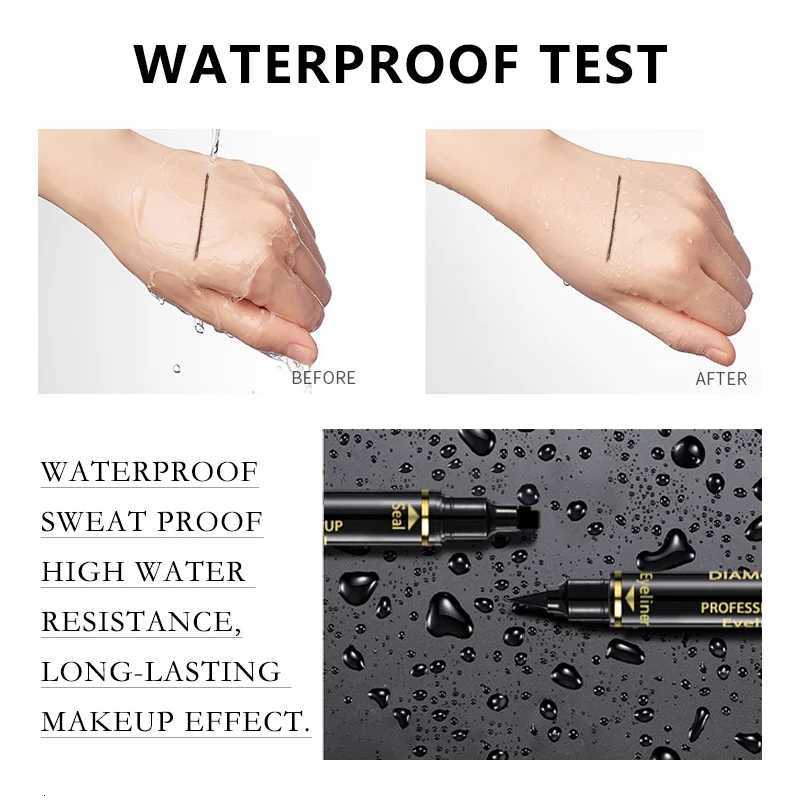 Double Head Star Print Love Eyeliner Pen Waterproof Mud Free New Palm Embellishment Eye Tail Eyeliner PenT251126