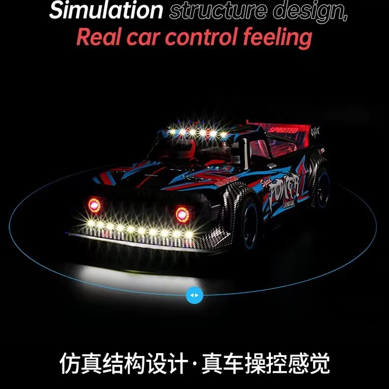 luhu RC New Product 1:10 Electric Remote Control Four-wheel Drive Brushless Flat Race WL 104072 Drift High-speed Car Model Toy