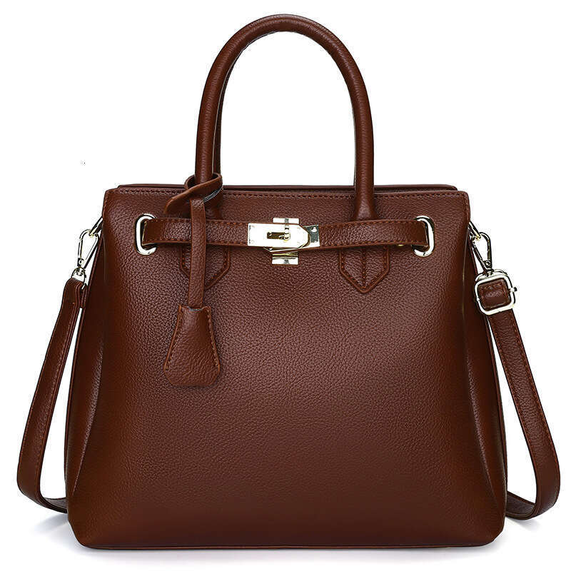 Handbag Autumn Winter New Platinum Simple High-end Commuter Women's Fashion Large Capacity Tote Bag Cross-border