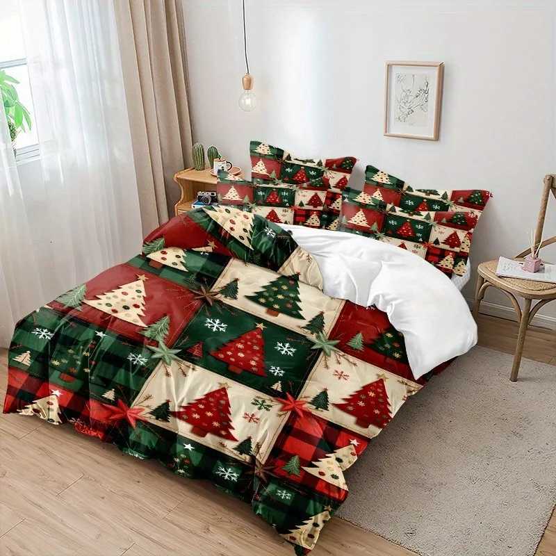 Christmas MERRY Christmas Bedding Set 3D Printed Duvet Cover Set Soft Single Double Size Bed Set 2026 Christmas Gift Tree Home Decorations Y251126