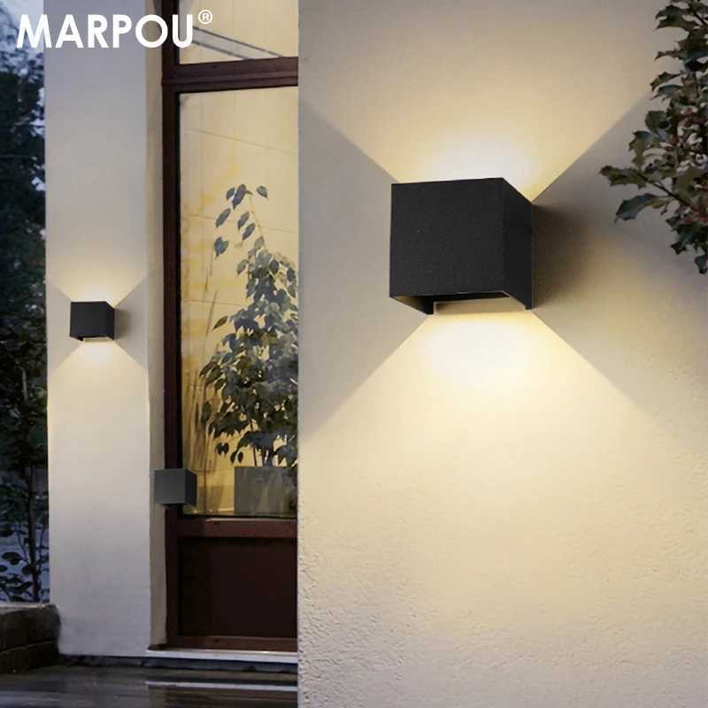 MARPOU Led Wall Lamp Waterproof IP65 9W Outdoor Indoor Lighting Wall Light For Garden Porch AC 90-260V Living room decoration M251126