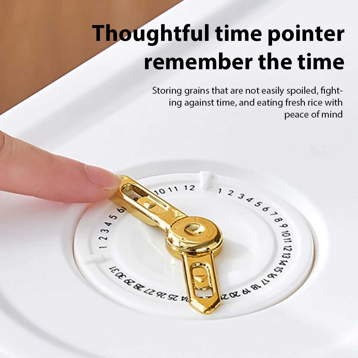 Sealed Rice Bucket Insect-proof Moisture-proof Rice Storage Container Food-grade Kitchen Grain Powder Box Cereal Storage Tank Y251126