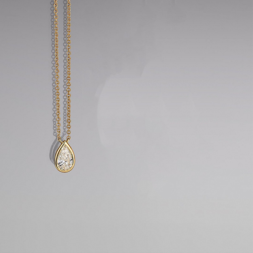 2025 Choucong Ins Top Sell Heart Pendant Simple Fashion Jewelry 10KT White Gold Fill Water Drop 5A Cubic Zircon CZ Diamond Women Wedding Clavicle Neck