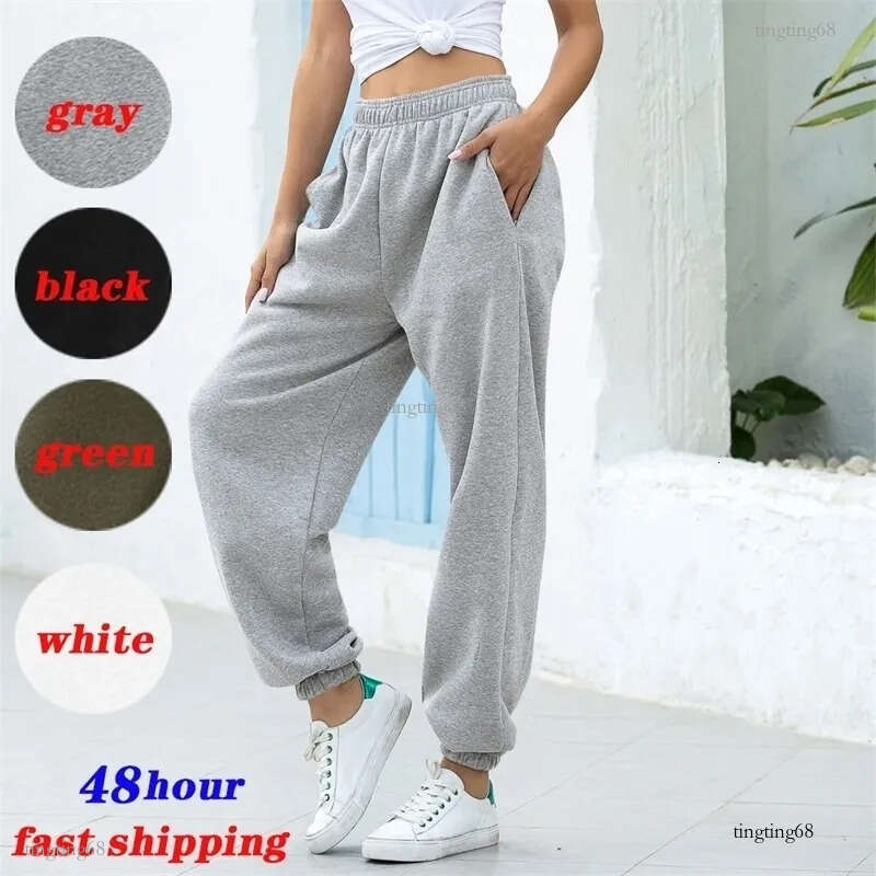 Ladies Sweatpants Baggy Joggers Women Gray Sports Pants Spring Wide Leg Sweat Pants Oversized Streetwear High Waisted Pants 201118