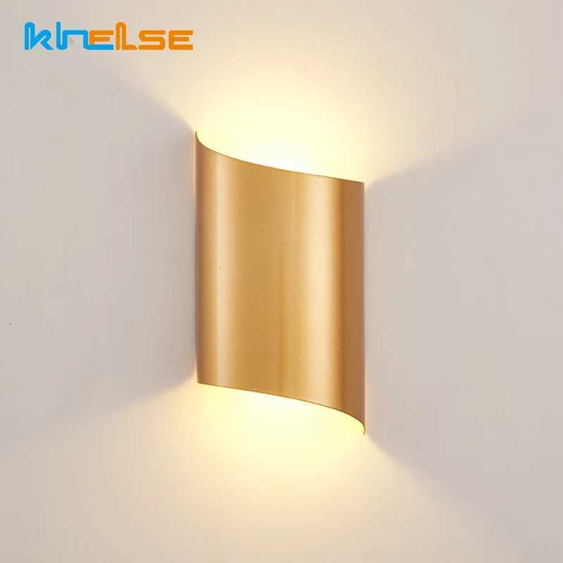 14W LED Wall Lights For Living Room Modern Lighting Black Gold Wall Mount Sconce Bedroom Light Indoor Wall Fixtures Up Down Lamp M251126