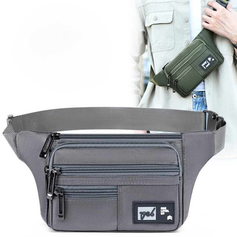 Multifunctional Simple Fashion Waist Bag Casual Versatile Mens Outing Chest Bag Outdoor Backpack T251126
