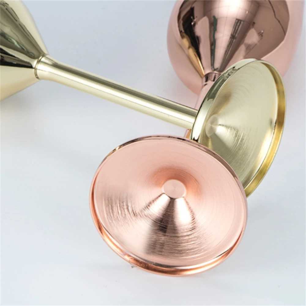 6pcs 200ml Stainless Steel Champagne Flutes Unbreakable Wine Glasses for Wedding Anniversary Birthday Parties C251126