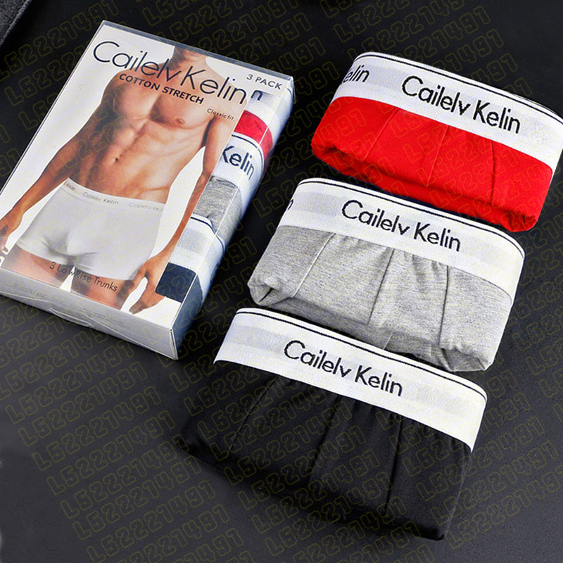 2025 solid color Mens boxers underwear men new fashion breathable brand underwear boxers for men Luxury Men Boxer Shorts