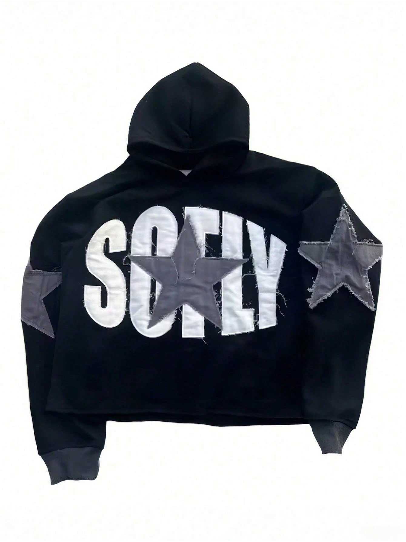 Vintage Monogram Hoodies for Men Street Hip-hop Style Blue Hoodie Y2K Cute Fall Jacket Unisex J251136