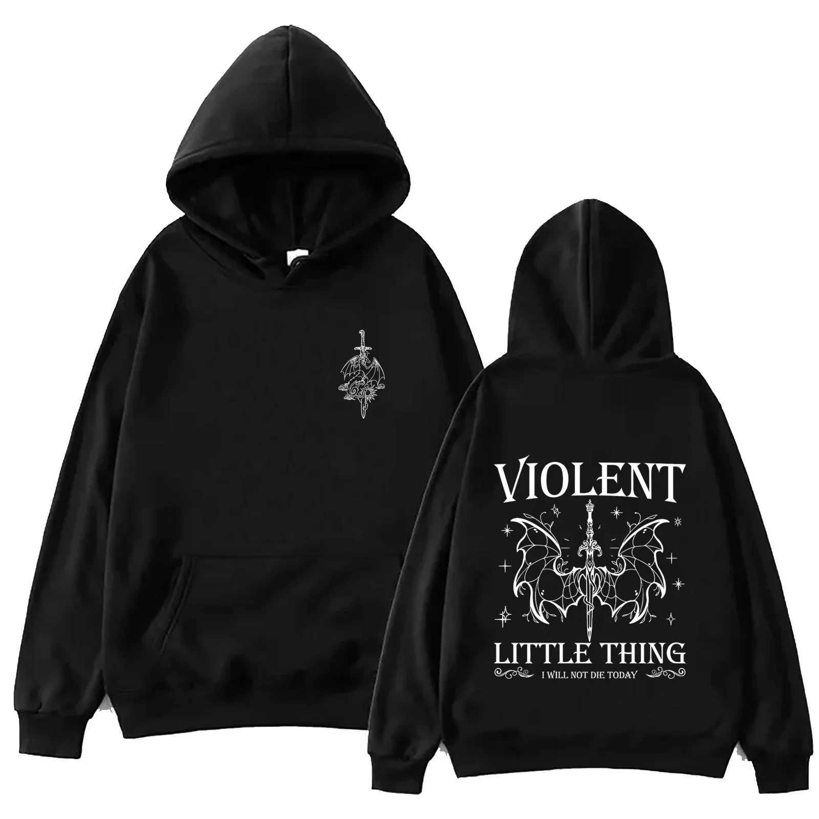 Violent Little Thing Hoodie Tops Fourth Wing Fan Gift Sweatshirt Dragon Long SLeeve Regular Spring and Summer Unisex J251136