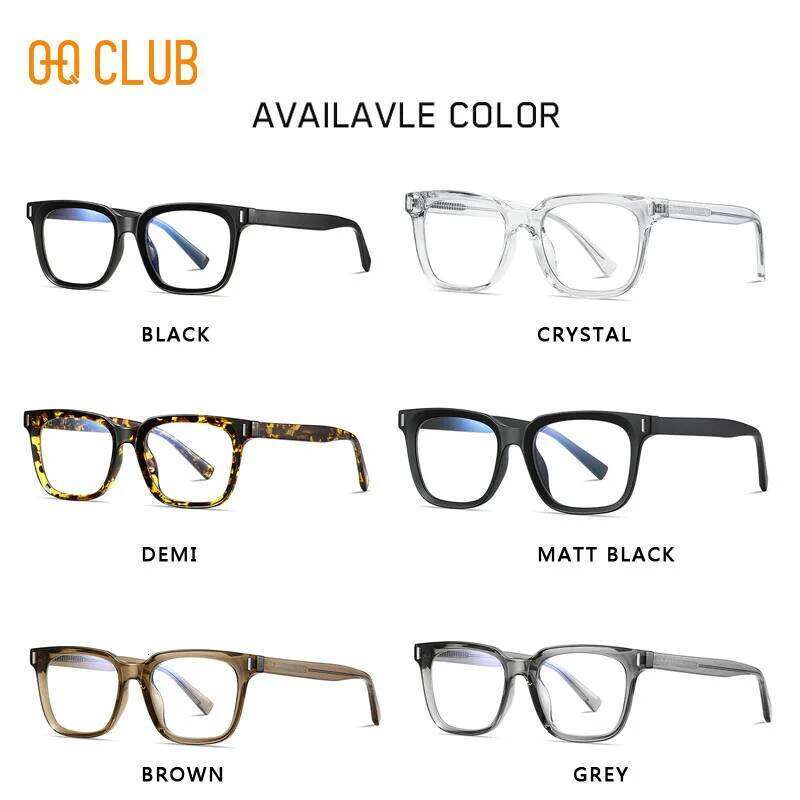 O-Q CLUB Anti Blue Light Glasses TR90 Koren Style Unisex Eyepieces Women's Transparent Lunette Glases Men Computer Lenses Lens