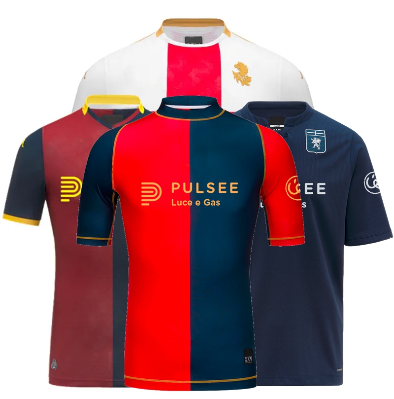 2025 2026 Genoa C.F.C. Soccer Jerseys COLOMBO MESSIAS JR VITINHA V.CARBONI VASQUEZ OSTIGARD EKHATOR FRENDRUP CORNET 25 26 football shirt