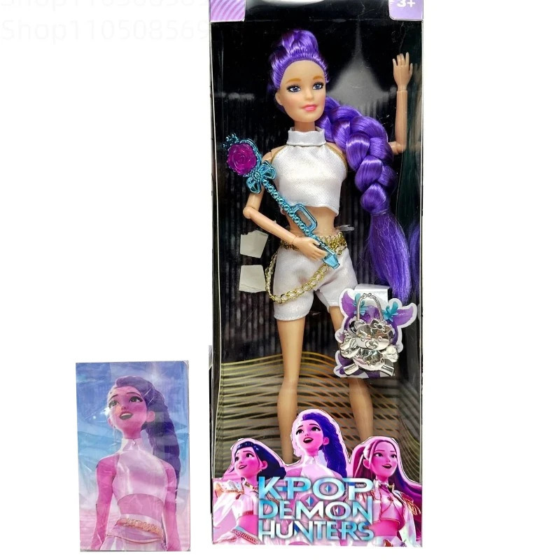 2025 Kpop Demon Hunters LiveAction Figure Toy Rumi Mira Zoey Sussy Theme Song Of Colorful Lights For Fans child Birthday Gifts 251028