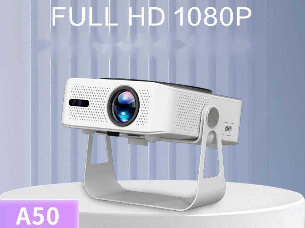 2025 Cross-border New Ultra-High-Definition Smart Android Wi-Fi Pan-tilt Projector for Home Wall Projection, Bedroom, Living Room, Family Use Z251126