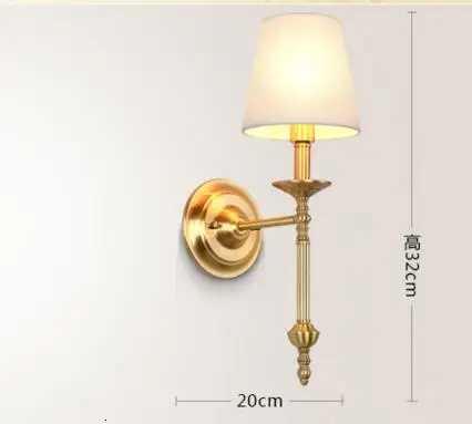 Arandela De Parede Copper Vintage Wall Lamp Lights For Home Living Room Home Lighting LED Wall Sconce Wandlamp M251126