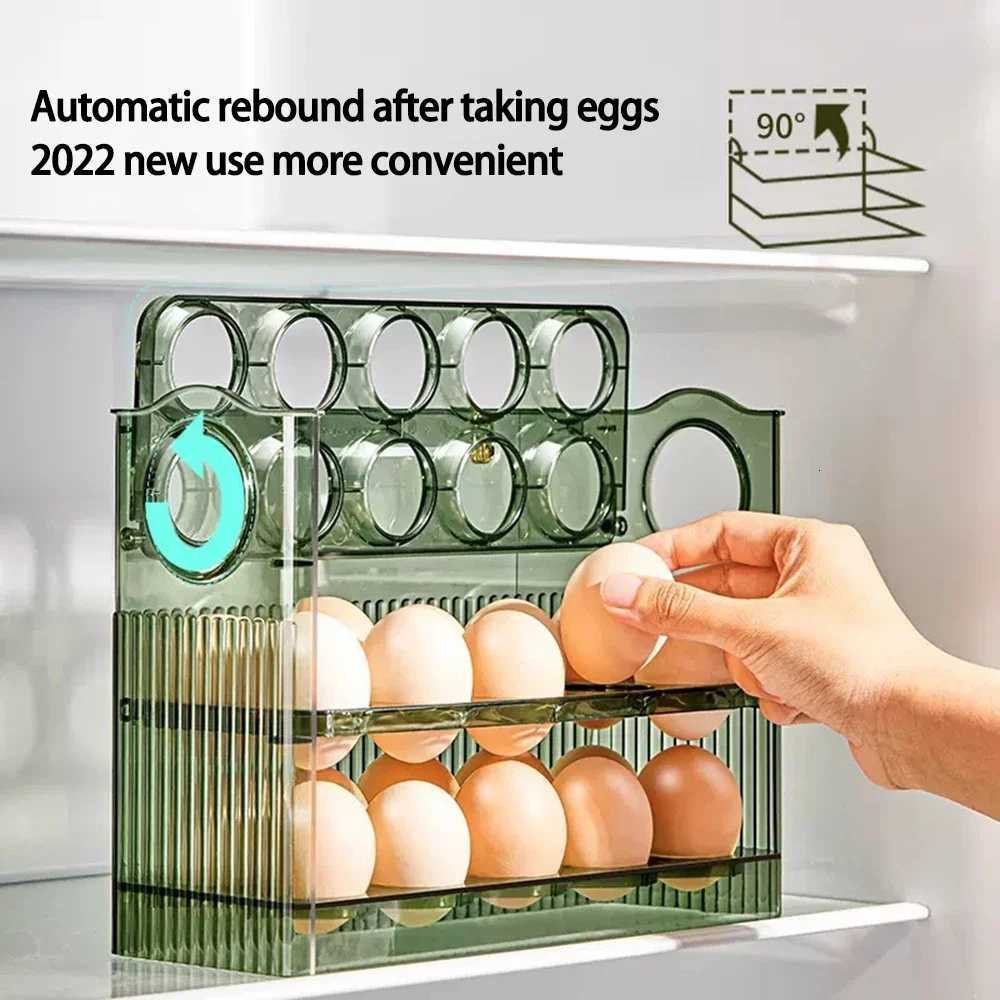 Hot Sell Kitchen Organizer Egg Organizer Storage Egg Storage Container for Refrigerator Egg Storage Box Y251126