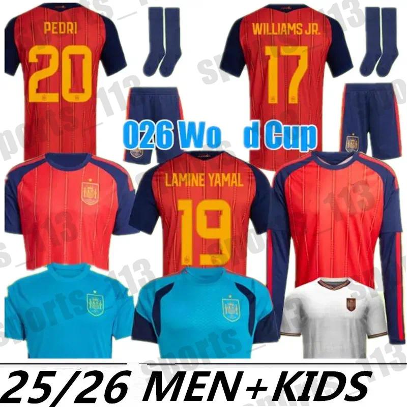 2025 2026 World Spain Soccer Jerseys Cup PEDRI Espana MORATA CARVAL fans Player football shirt men woman kids kits OLMO FERRAN RODRIGO LaMiNe YAMAL 16-4XL