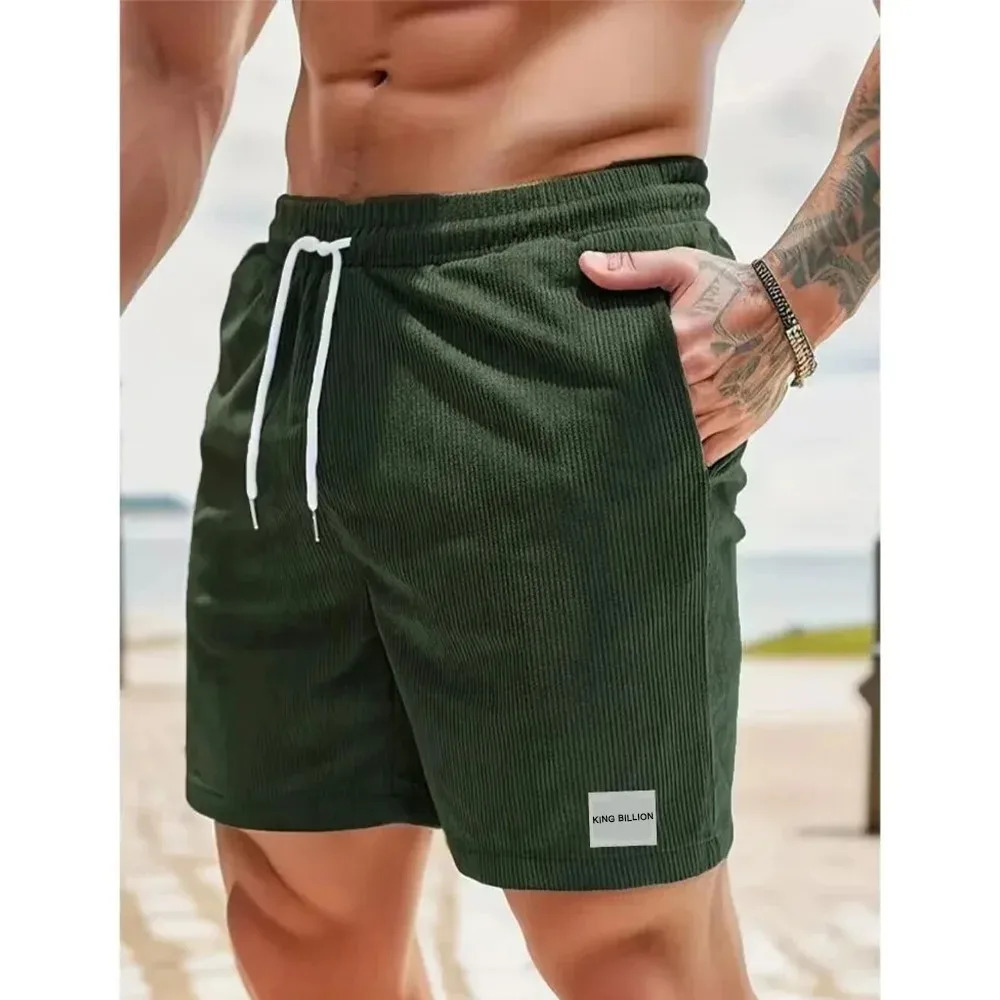 Mens denim shorts with summer beach shorts label mens loose shorts casual sports pants 250423