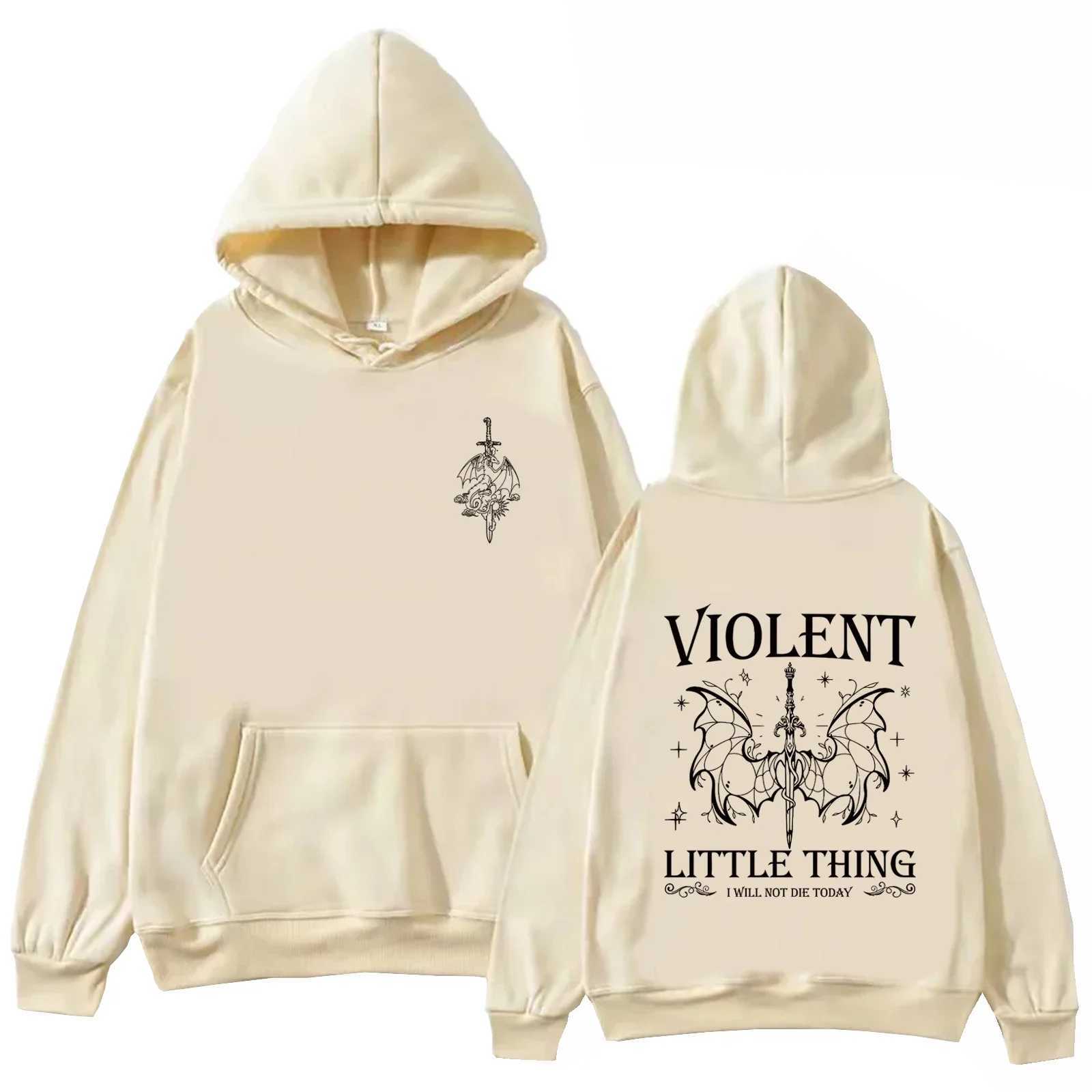 Violent Little Thing Hoodie Tops Fourth Wing Fan Gift Sweatshirt Dragon Long SLeeve Regular Spring and Summer Unisex J251136