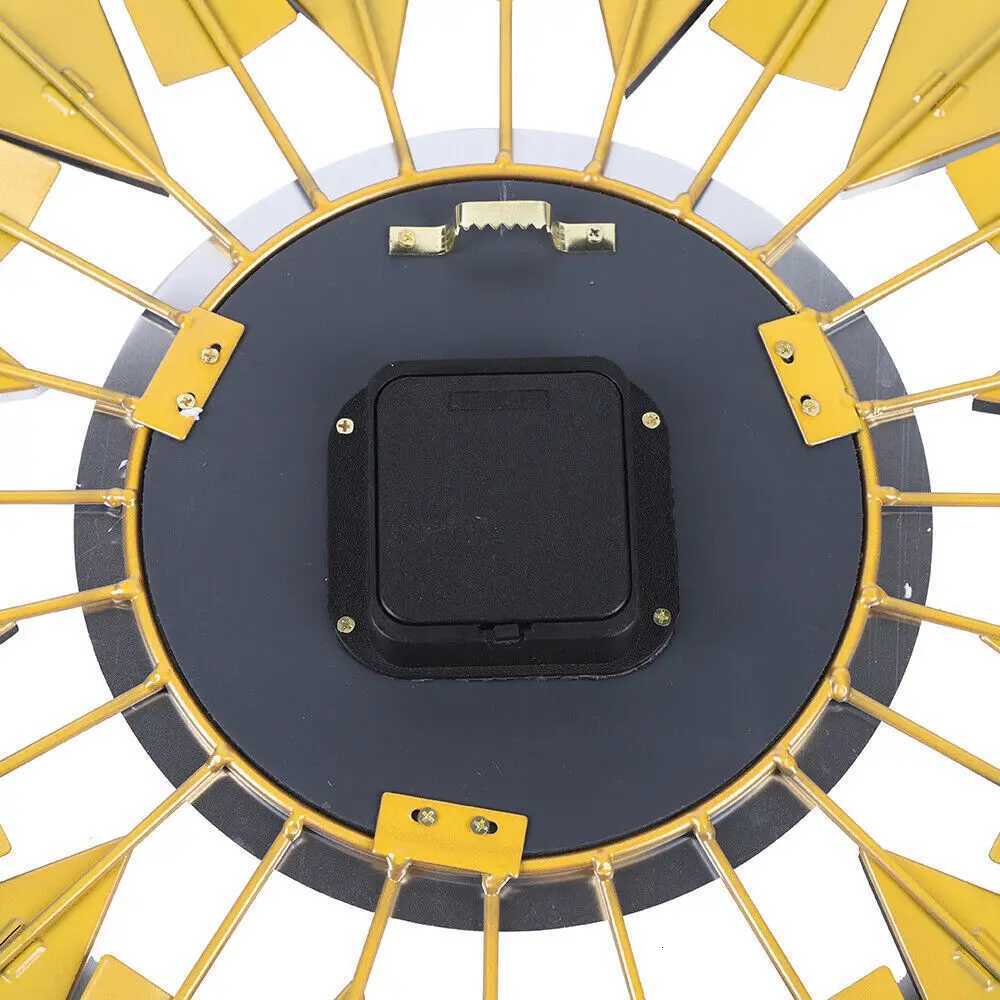 Mid Century Wall Clock Large Silent Metal Wall Clock for Living Room C251126