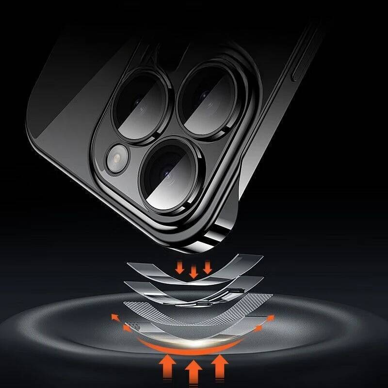 Ultra Thin Frameless Case for Iphone 17promax Air Slim Hard Shockproof Bumper Transparent Cover For iPhone17 17pro air