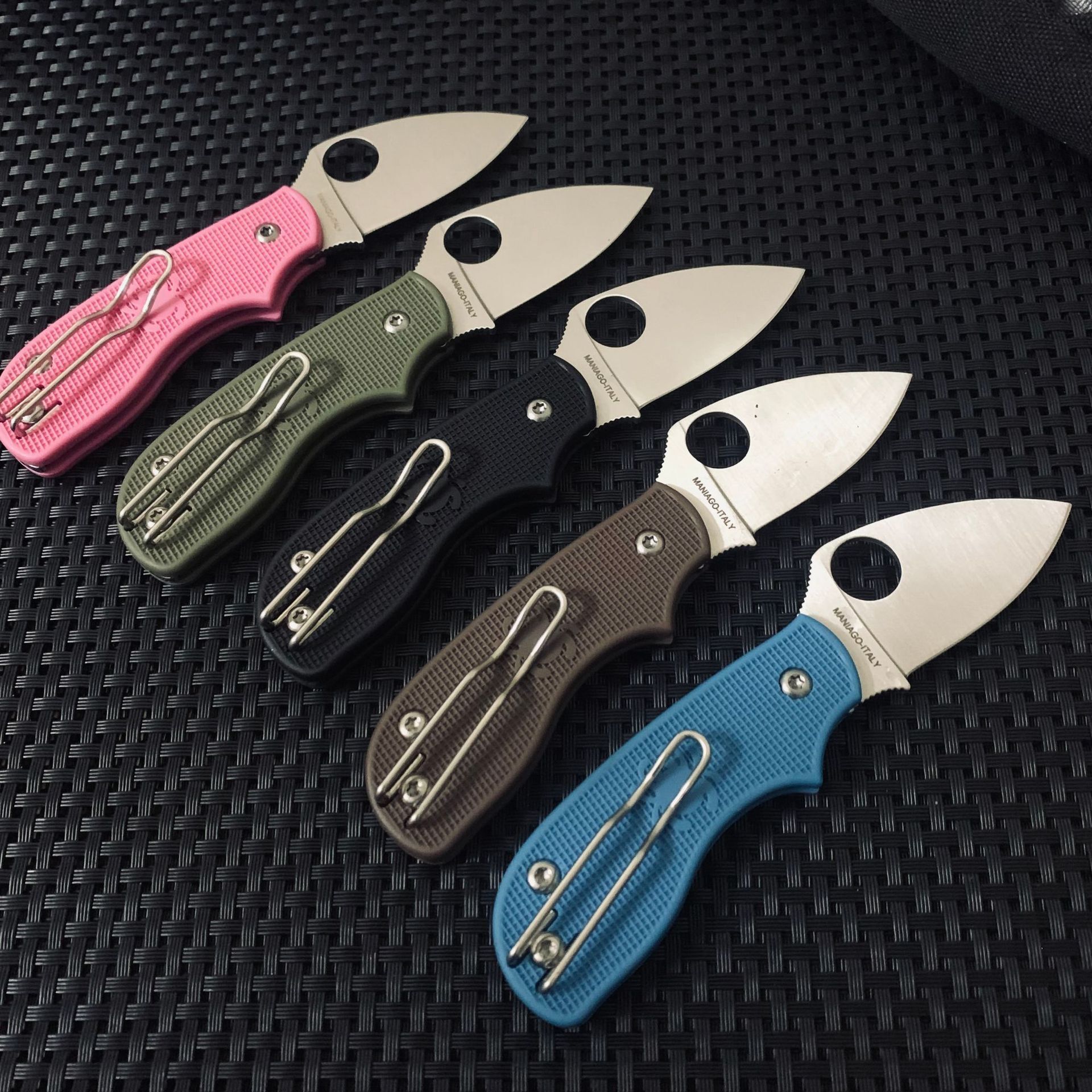 Portable EDC Mini Pocket Folding Knife Nylon Fiber Handle Tactical Hunting Tool Outdoor Hiking Defense Camping Knives