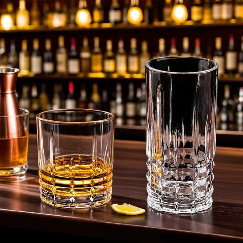 315ml/400ml Whiskey Glass Glass Cup Beverage Cup Cocktail brandy MUgs Luxury Wine Utensils Drinking Glasses Bar Glassware C251126