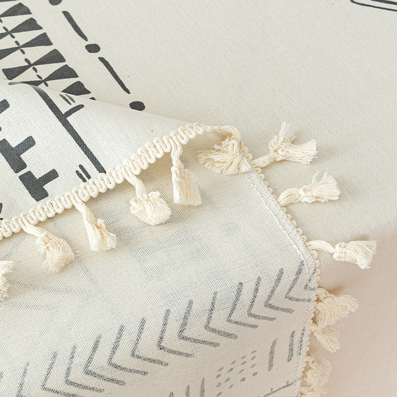 A634 Bohemian waterproof and oil-proof tablecloth non-slip and dirt-resistant tablecloth single dust-proof retro coffee table table cover towel