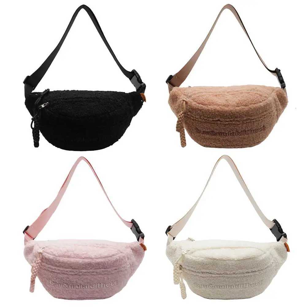 Fleece Sherpa Crossbody Bags for Women Small Size Fanny Pack with Hardware Buckle Winter Plush Waist Bag Side Bag Waist Bum PackT251126