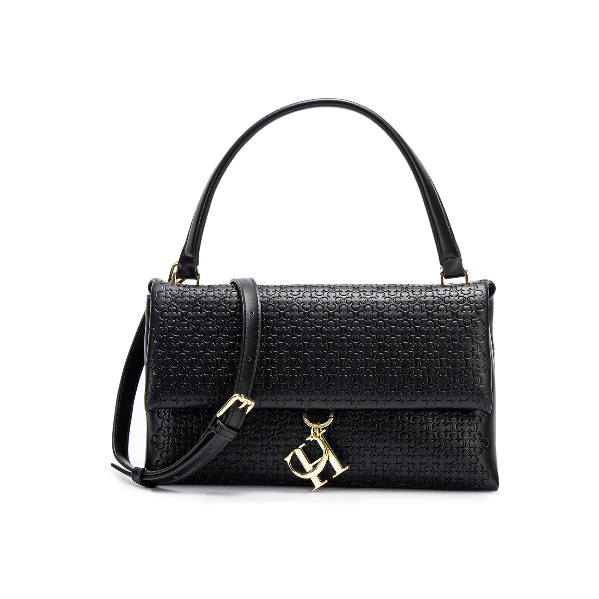 Ladies Shoulder Genuine hot Leather Fashion Handbag, CH Indentation Design