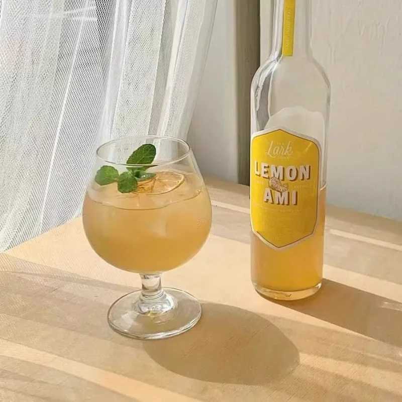 Ins Wind Thickened Bantam Red Wine Glass Transparent Glass Simple Bar Champagne Cold Drink Cup Juice Foreign Wine Cup C251126