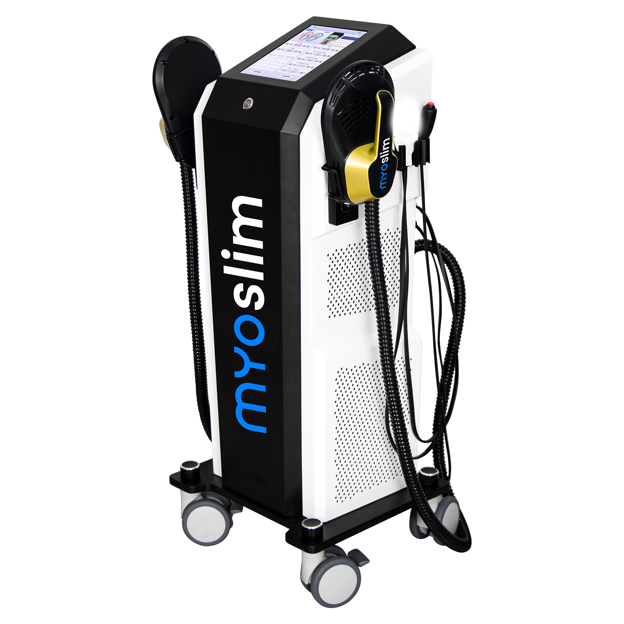 Myoslim RF Body Slimming and Face Slimming Muscle Training EMS Stimulator Slimming and Fat Burning Equipment