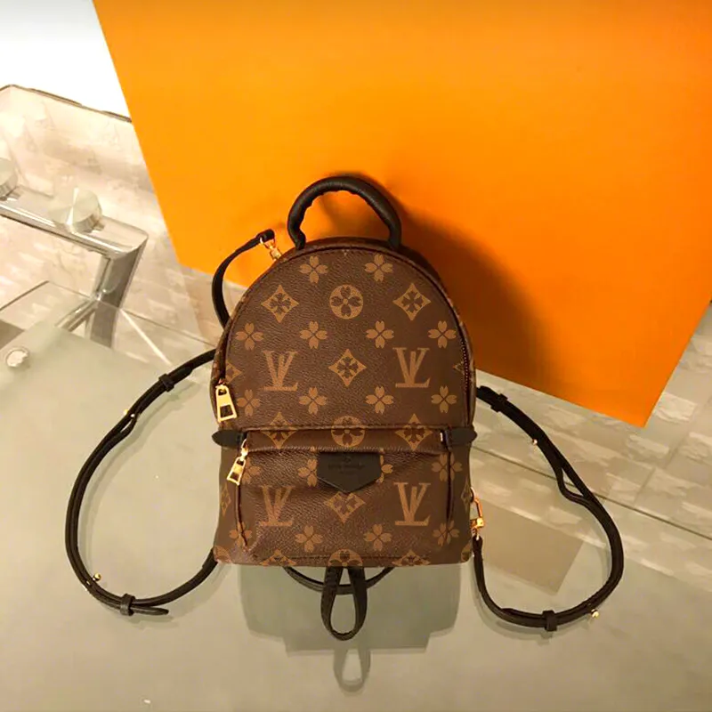 Mini Backpack 2025 New Luxury High Texture Genuine Leather Flower Backpack Fashion Trend Versatile