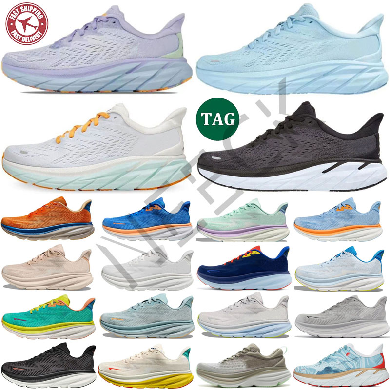 2026 clifton 9 kawana for mens womens running shoes designer sneakers bondi 8 Triple Black White Pink orange Jogging Walking Outdoor Sports Sneakers