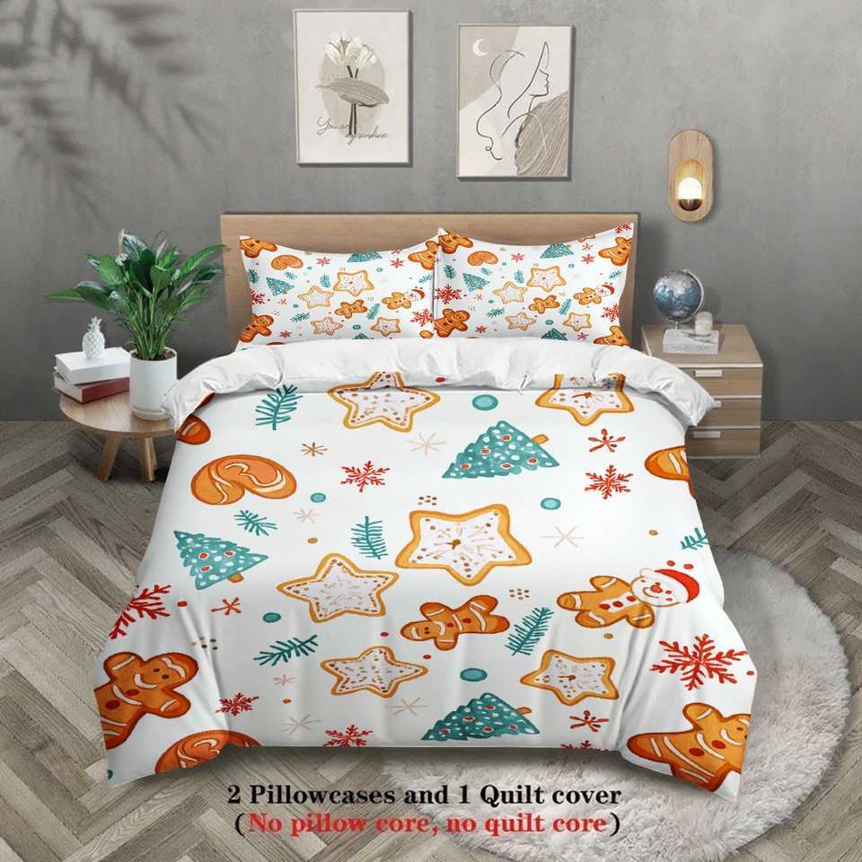 Christmas Christmas Bedding Set 3D Printed Duvet Cover Set Soft Single Twin Size Home Decor Birthday Gift For Kids Christmas Gift Bedroom Y251126
