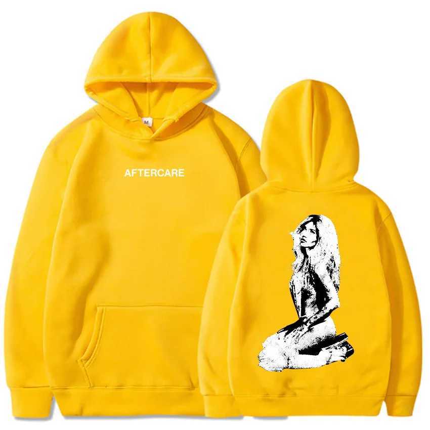 AFTERCARE like hoodie Nessa Barrett singer print sweatshirt Mens long-sLeeved streetwear hooded sweatshirt J251136