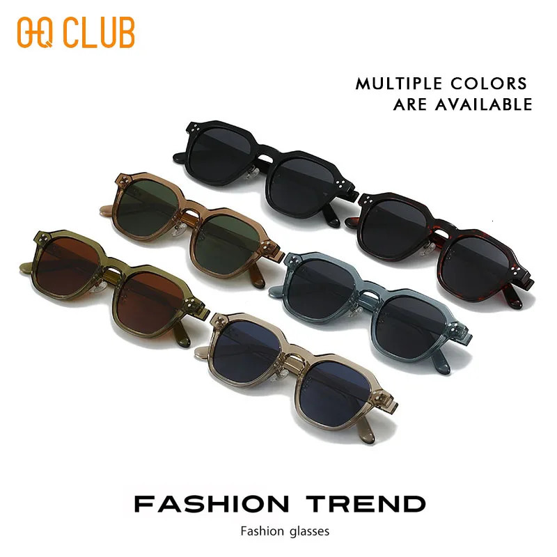 OQ CLUB Korean Style Sunglass Men Sunglasses Retro Trends Glasse Uv400 Eyepieces in Sonzya Lunette Eyewear Man 251126