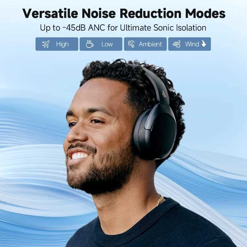 Edifier W830NB Wireless Headphones 54 Active Noise Cancelling Hi-Res Over-Ear Headset LDAC Foldable -45dB ANC 94HM251126