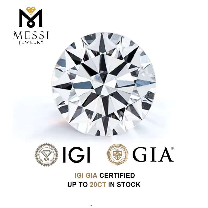 IGI GIA Certificate 0.5ct 1ct 1.5ct 2ct 3ct Wholesale Lab Created Diamond HPHT CVD Lab Grown Diamond