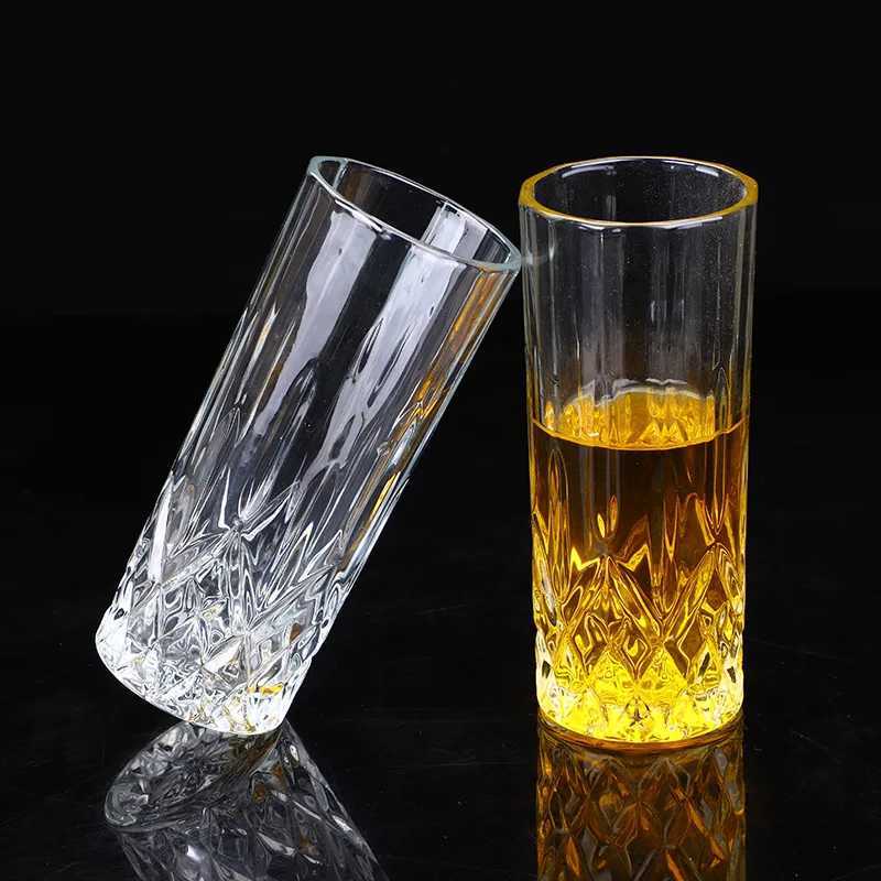 50ml/230ml/250ml/315ml Creative Carved Wine Glass Transparent Juice Cold Drink Cups Whiskey Glass Drinking Glasses Water Bottle C251126