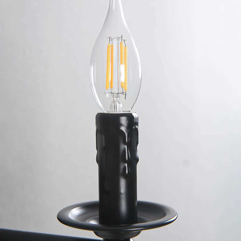 Vintage Wall Lamp American retro Wall Light bedroom bedside lights industrial style porch indoor aisle stair Candle Wall lamp M251126