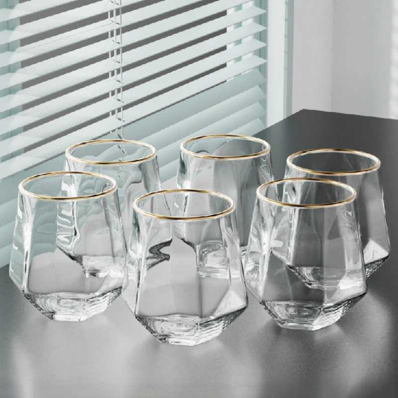 320ml 6pcs Sets Whiskey Glass Drinkware Luxury Drinking Glasses High End Coffee Latte Mugs Water Bottle Suitable for Gift Giving C251126