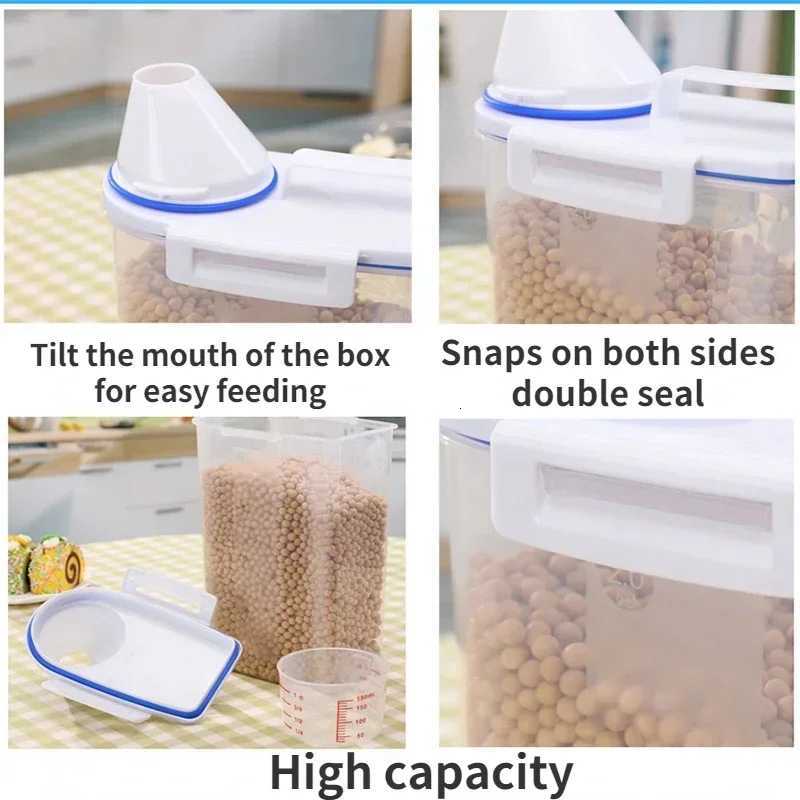 Large Airtight Pet Food Storage Container - Durable Easy Clean Stylish Design for Dog Cat Food - Premium Quty Y251126