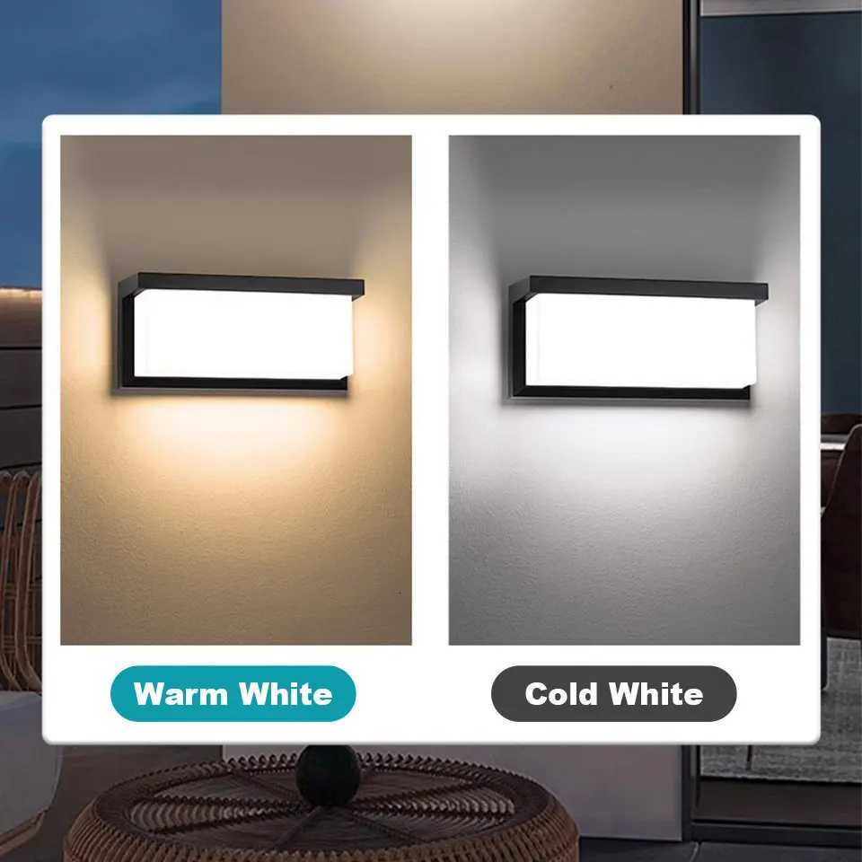 Led Light Motion Sensor Modern Outdoor Lighting AC85-265V Wall Mounted Lamp Garden Lights Background Outdoor Kitchen Staircase L M251126