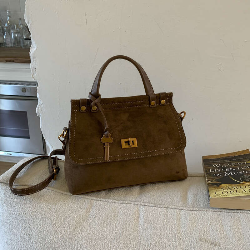 Large Capacity 2025 New Matte Fashion Retro Leather Single Shoulder Crossbody Bag Women's Handbag