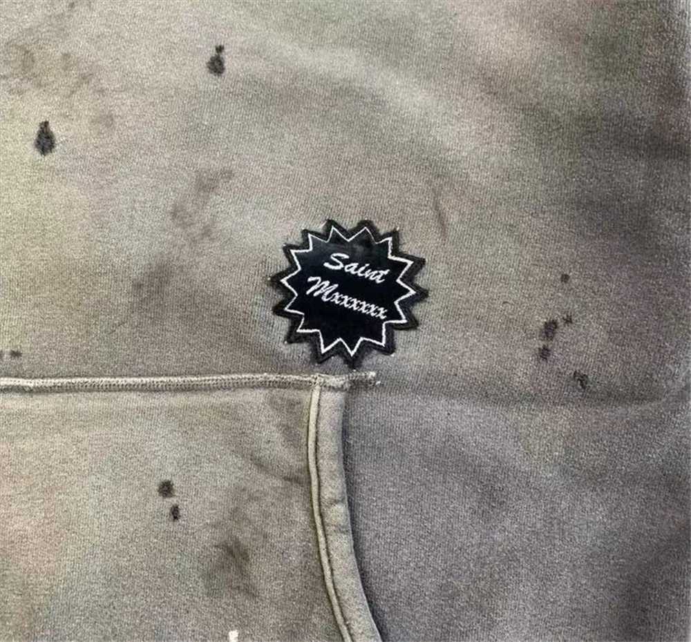 Fashion Hole Damaged Saint Broken hole distressed printed hooded sweatshirt Men Women High Quality Pullover Y251125