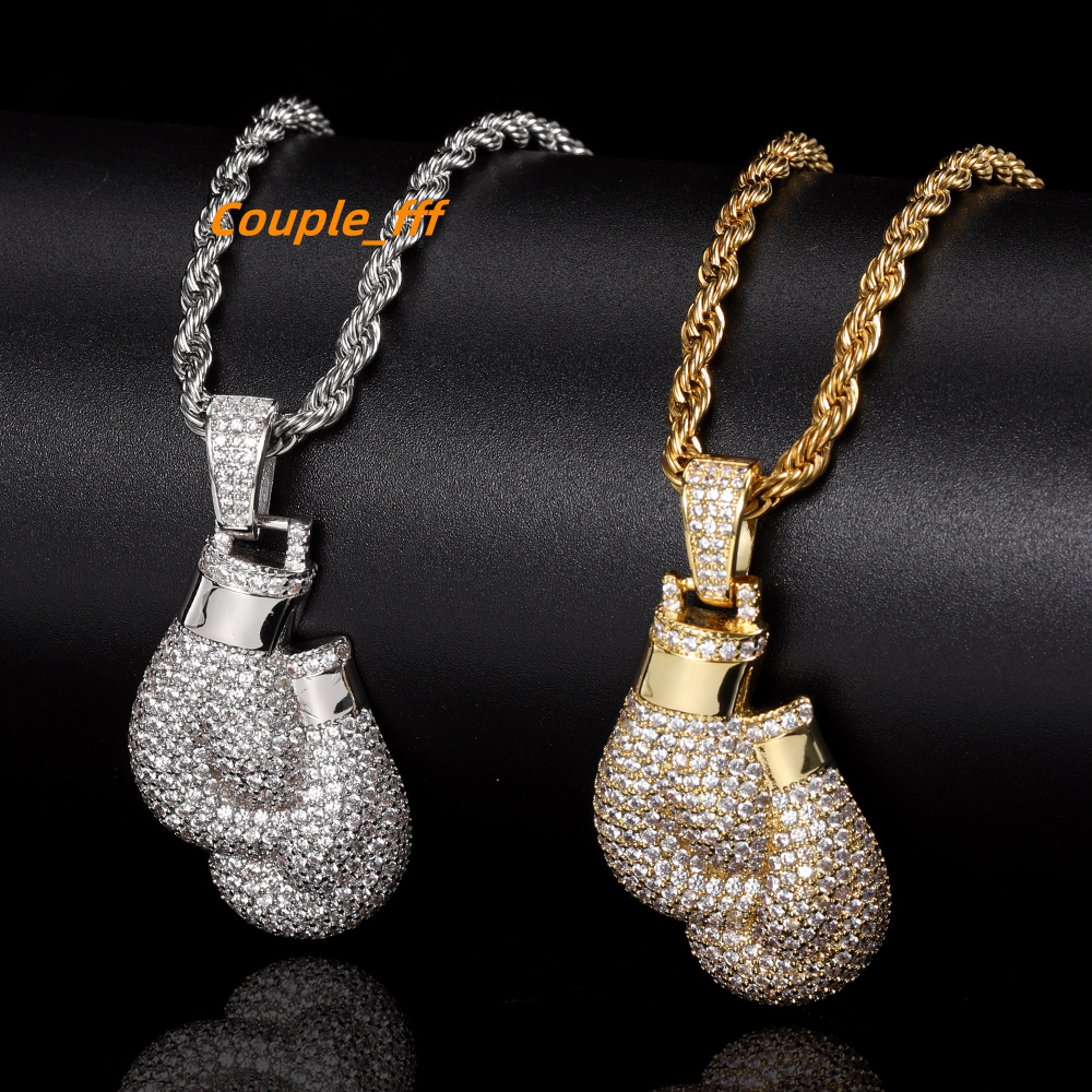 Moissanite Pendant 3d Silver Chain Necklace Fine Jewelry Pendants Charms Pvd Iced Out Chain With Custom Chain Pendant