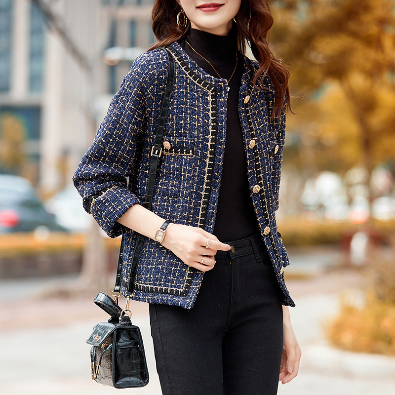 2Pcs Fashion Chic Elegant Blazer French Style Light Luxury Socialite Lady High-end Coat Long Sleeve Autumn Winter Fashion New Women's Tweed Desig
