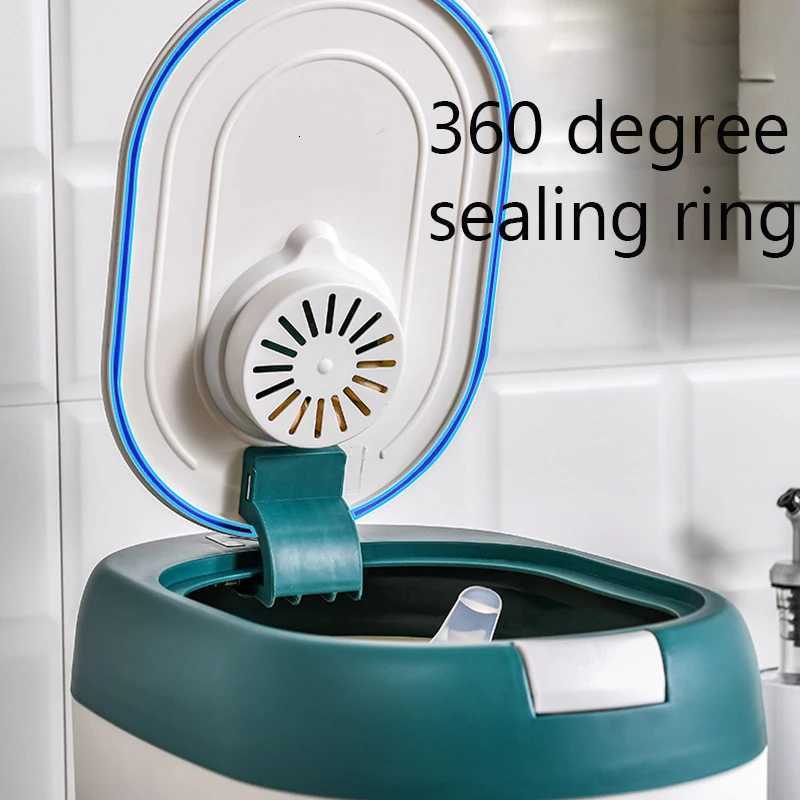 XIAOGUI 5KG/10KG Rice Dispenser Kitchen Organizer And Storage Container Home Box Cereal Jar Botes Cocina Almacenaje mentos Y251126